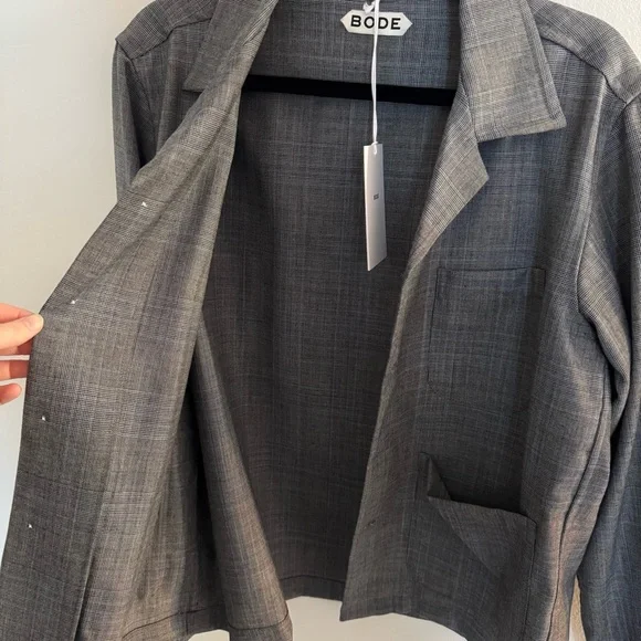 NEW | BODE Grey Shirt Jacket - Picture 9 of 13